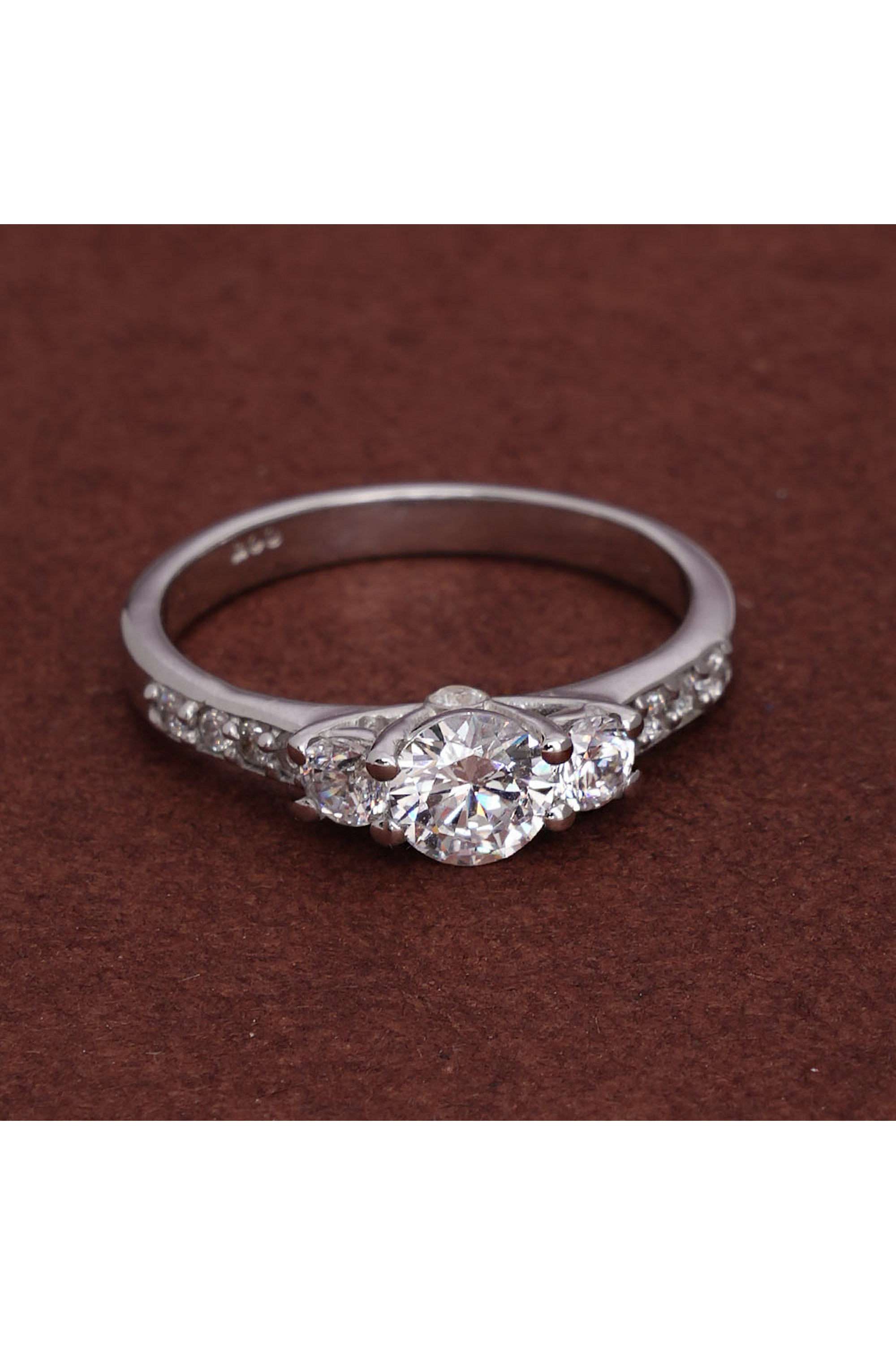 925-Sterling-Silver-Scarlet-3-Stone-Spark-925-Silver-Ring-for-Womens---Size-6