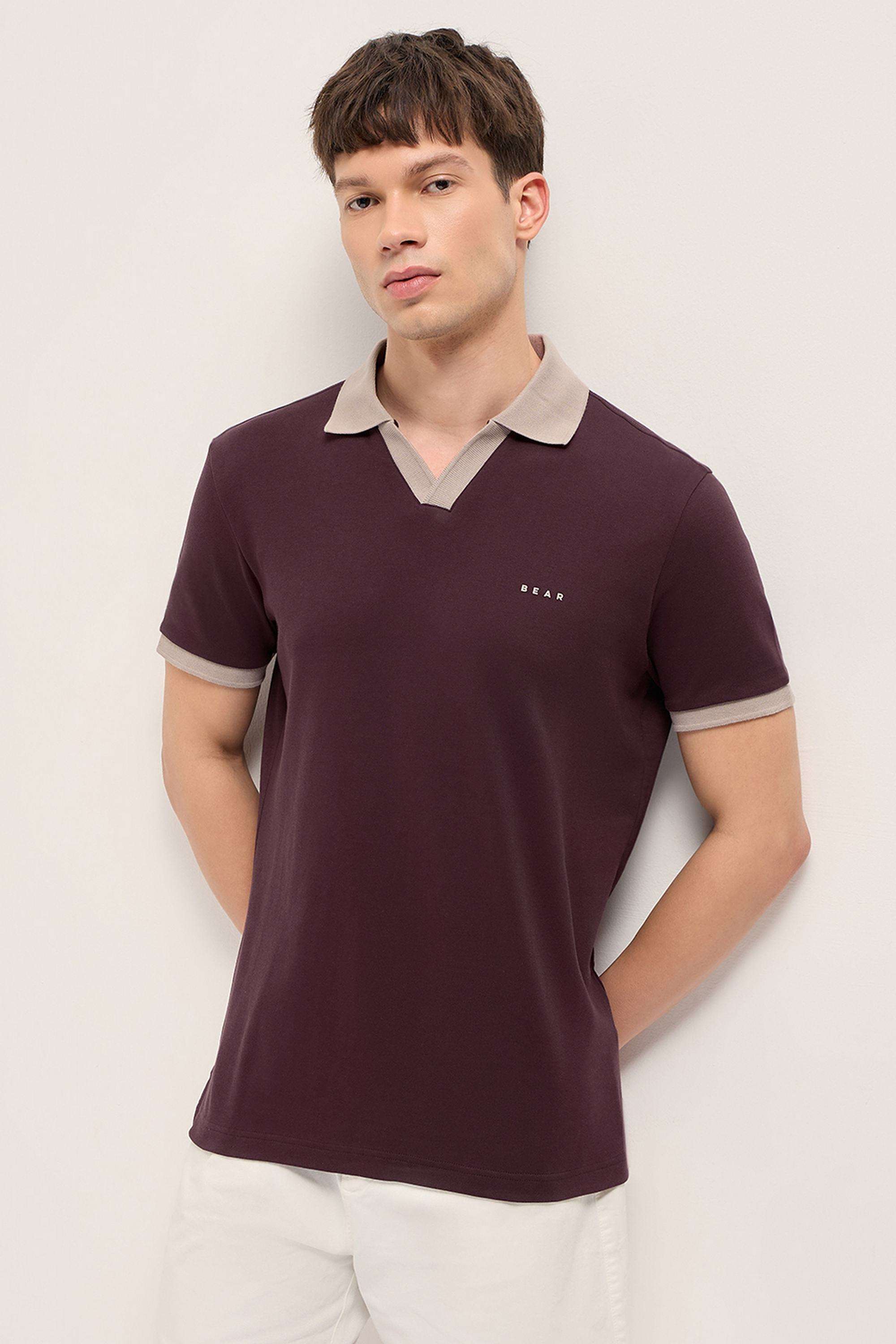 Solid-Cotton-Polo-Men-s-T-Shirt