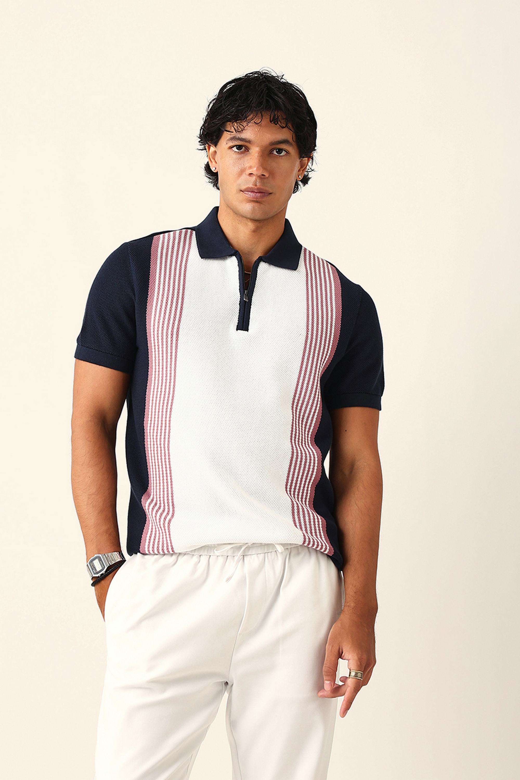 Color-Block-Cotton-Polo-Men-s-T-Shirt