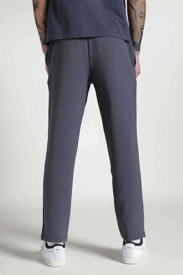 Solid-Cotton-Regular-Fit-Men-s-Active-Wear-Track-Pants