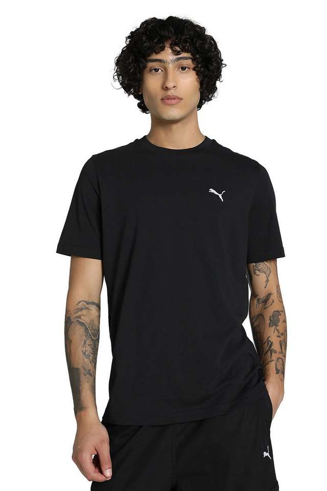 Solid-Cotton-Round-Neck-Men-s-Active-Wear-T-Shirt