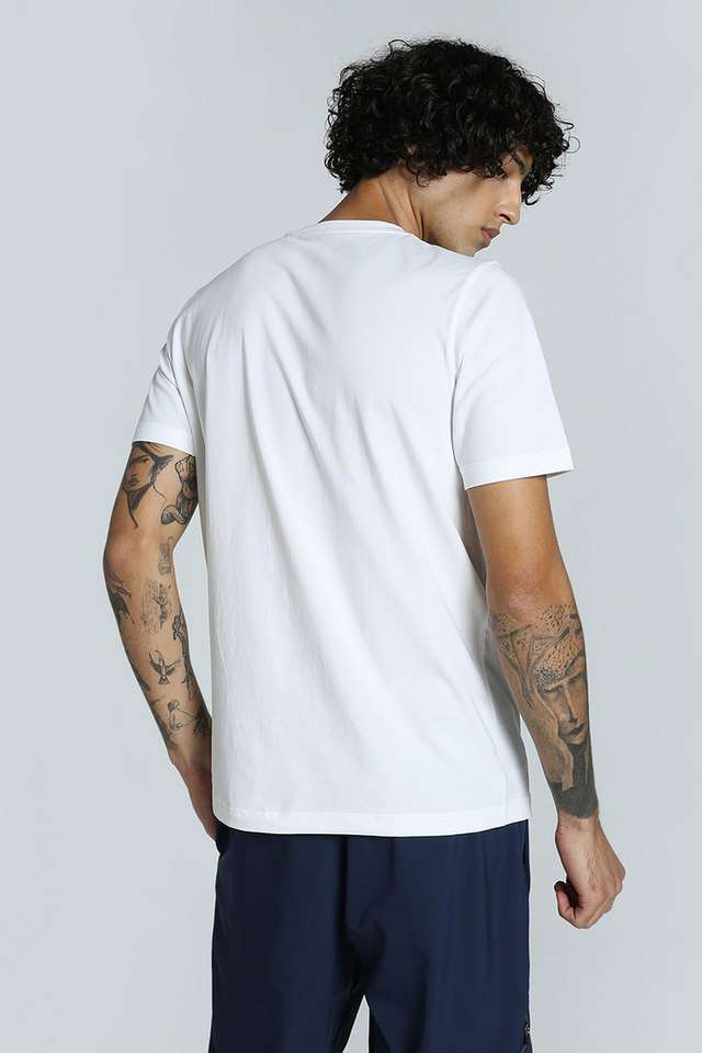 Solid-Cotton-Round-Neck-Men-s-Active-Wear-T-Shirt