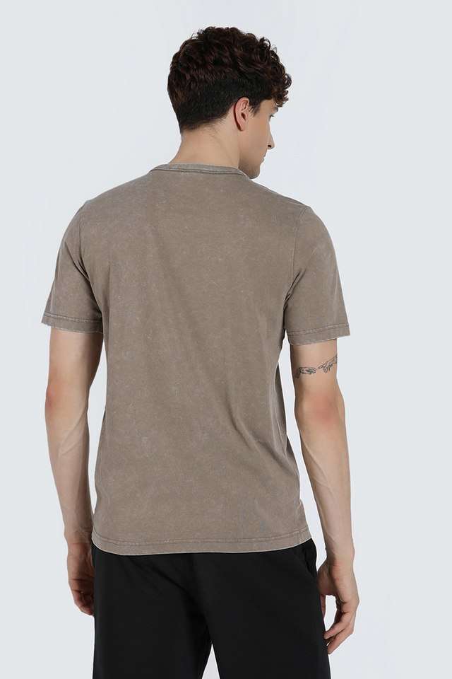 Solid-Cotton-Round-Neck-Men-s-Active-Wear-T-Shirt