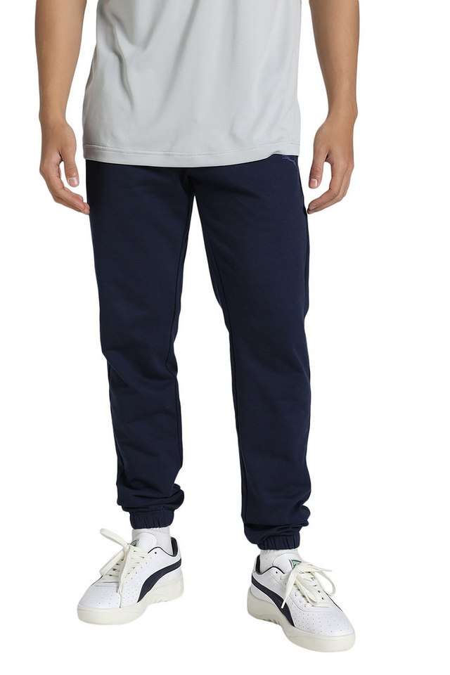 Solid-Cotton-Regular-Fit-Men-s-Track-Pants