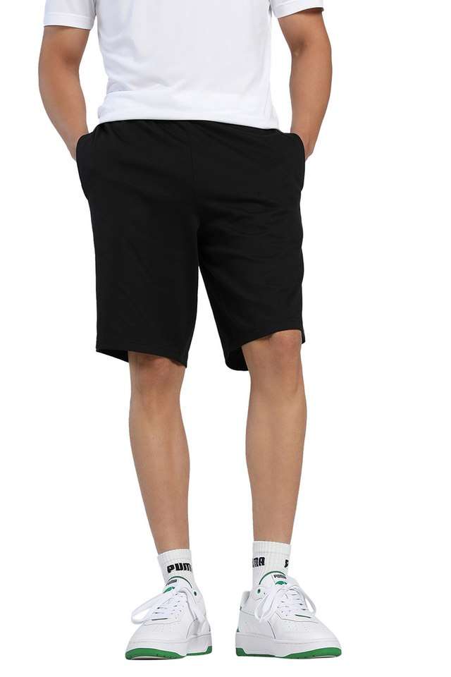 Solid-Cotton-Regular-Fit-Men-s-Shorts