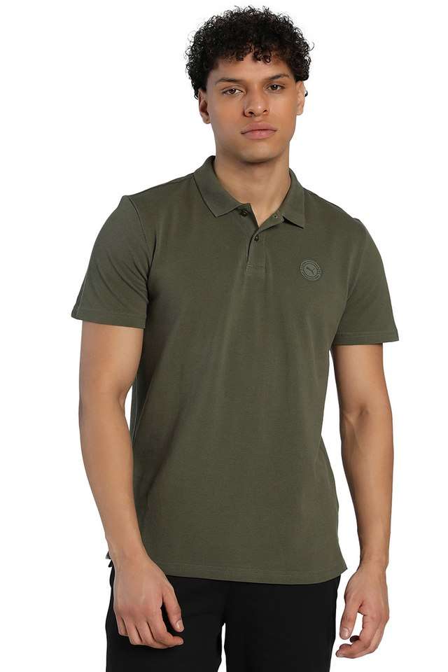Solid-Cotton-Polo-Men-s-Active-Wear-T-Shirt
