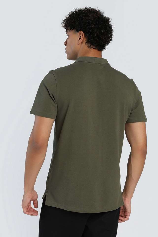 Solid-Cotton-Polo-Men-s-Active-Wear-T-Shirt