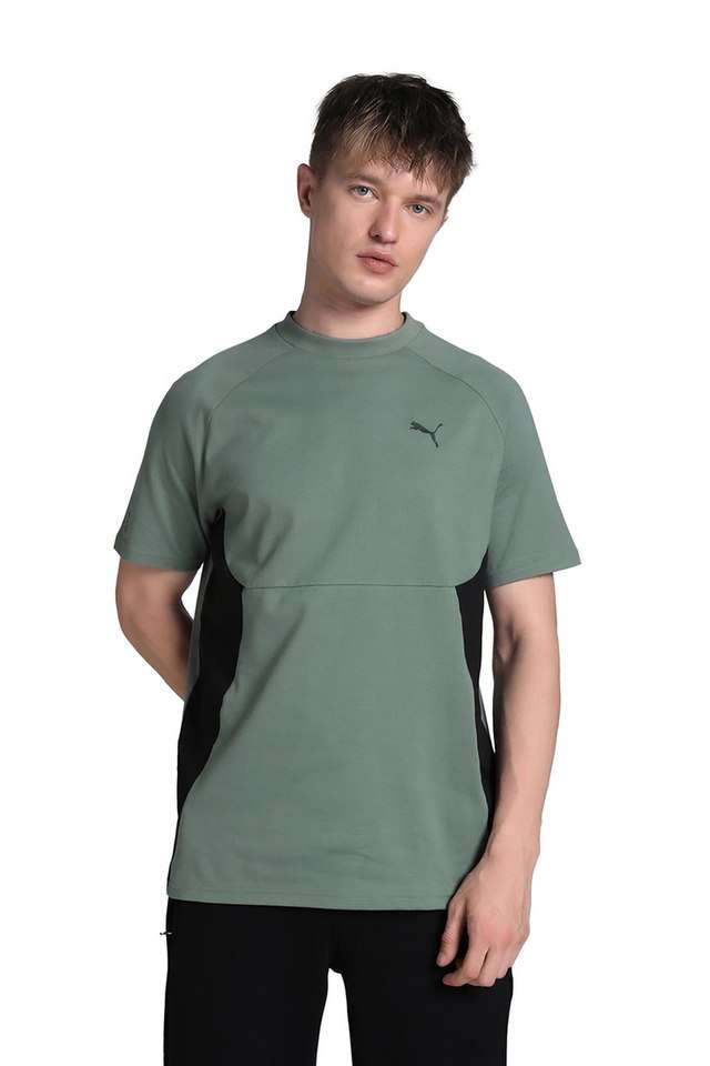 Solid-Cotton-Round-Neck-Men-s-Active-Wear-T-Shirt