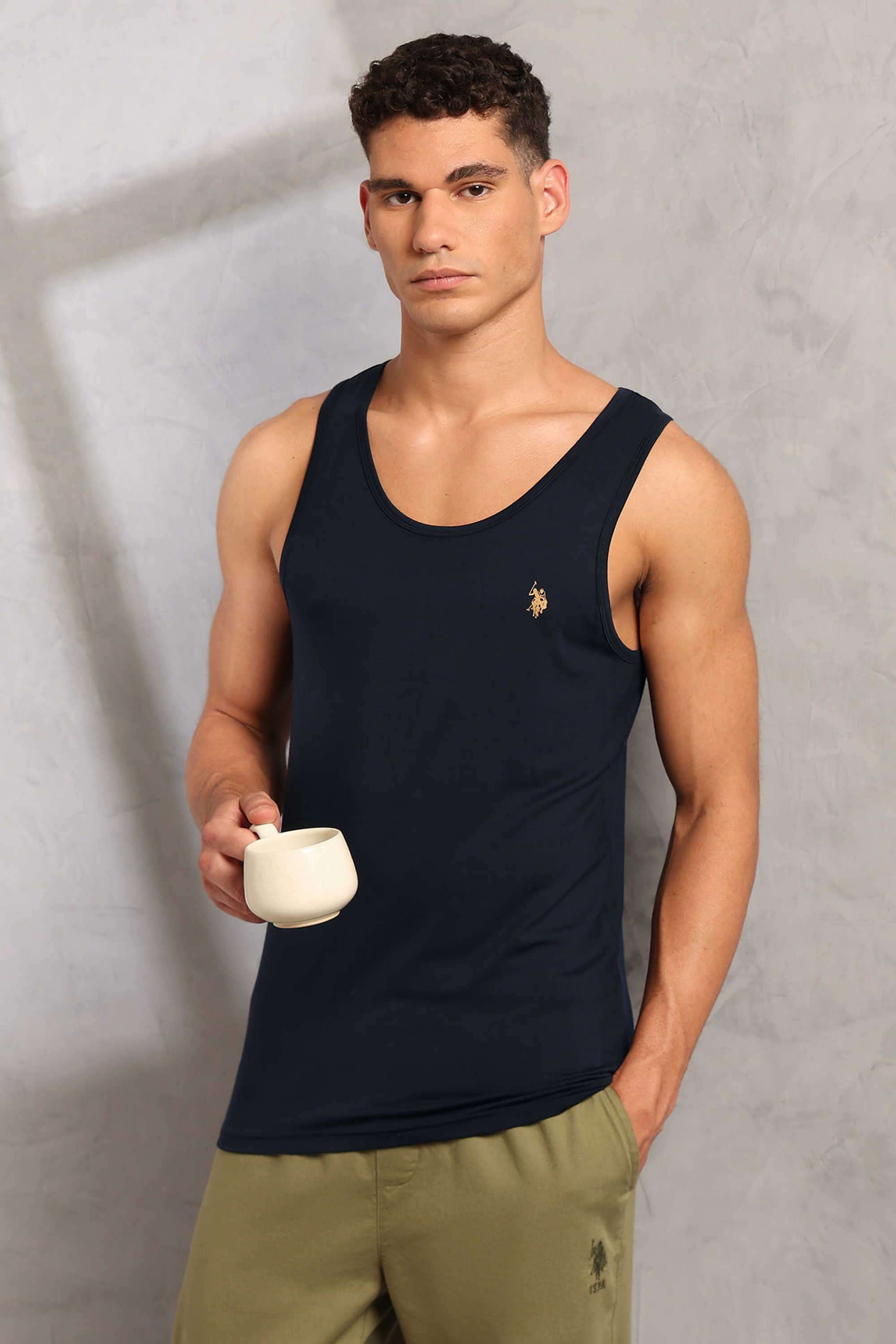 Solid-Cotton-Regular-Fit-Men-s-Vest