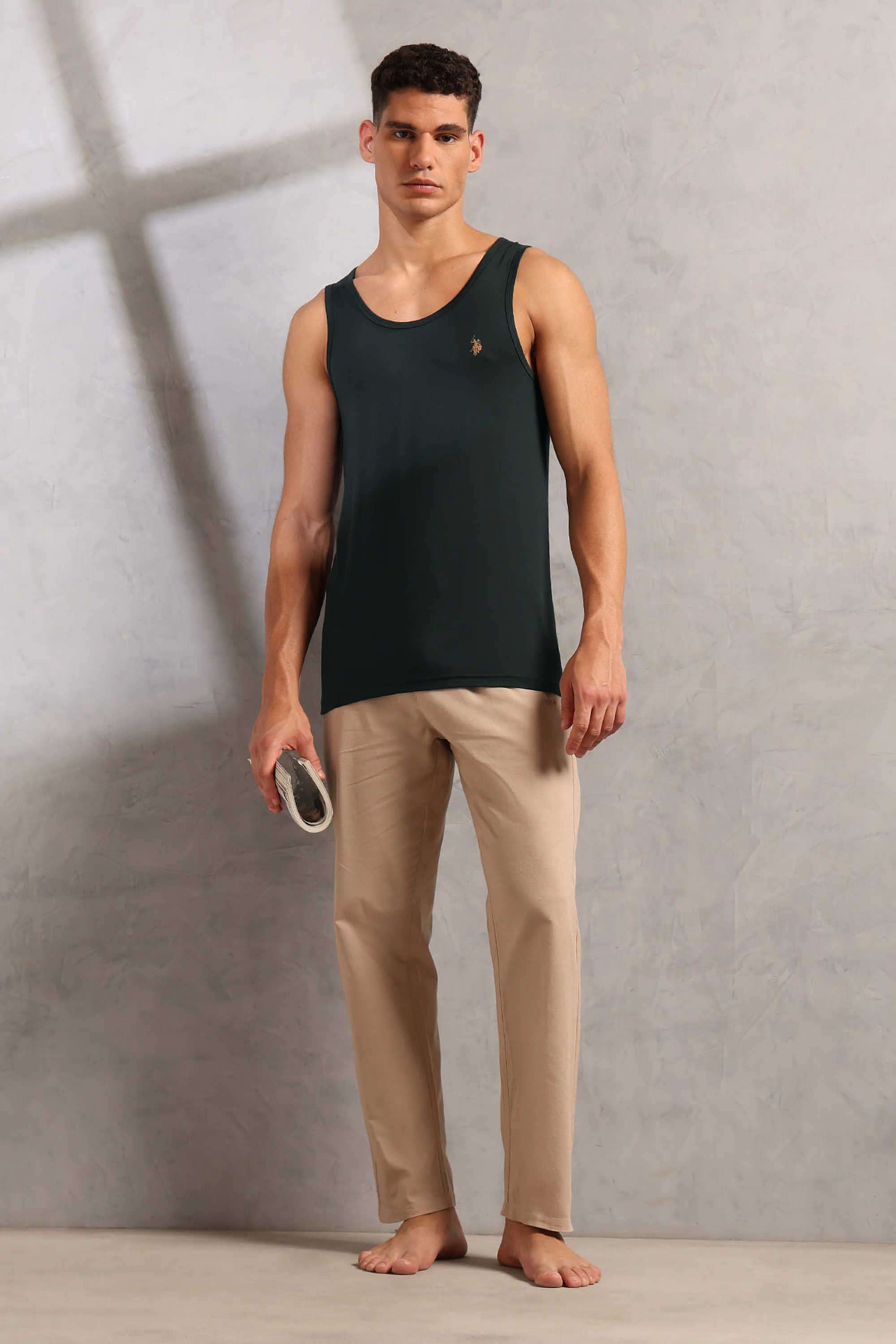 Solid-Cotton-Regular-Fit-Men-s-Vest