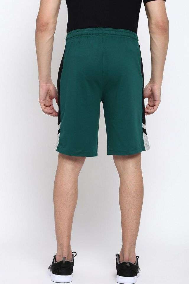 Solid-Cotton-Elasticated-Men-s-Shorts