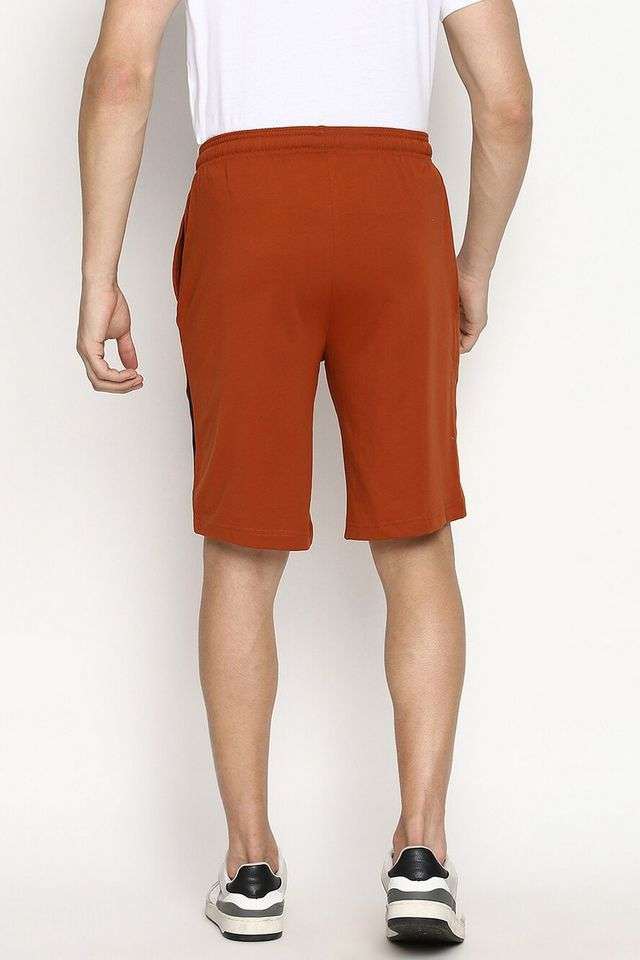 Solid-Cotton-Elasticated-Men-s-Shorts