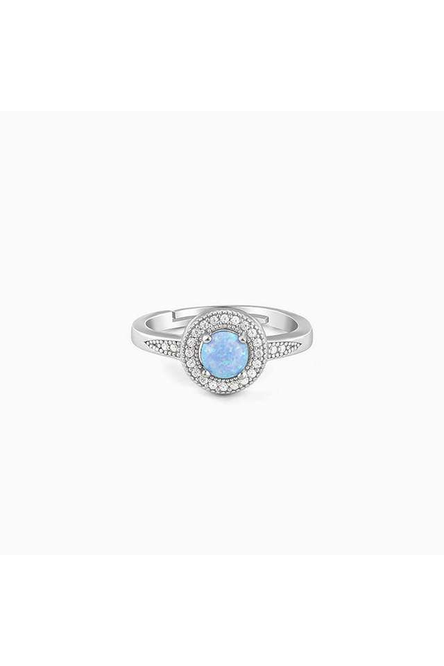 Silver-Circular-Opal-Ring