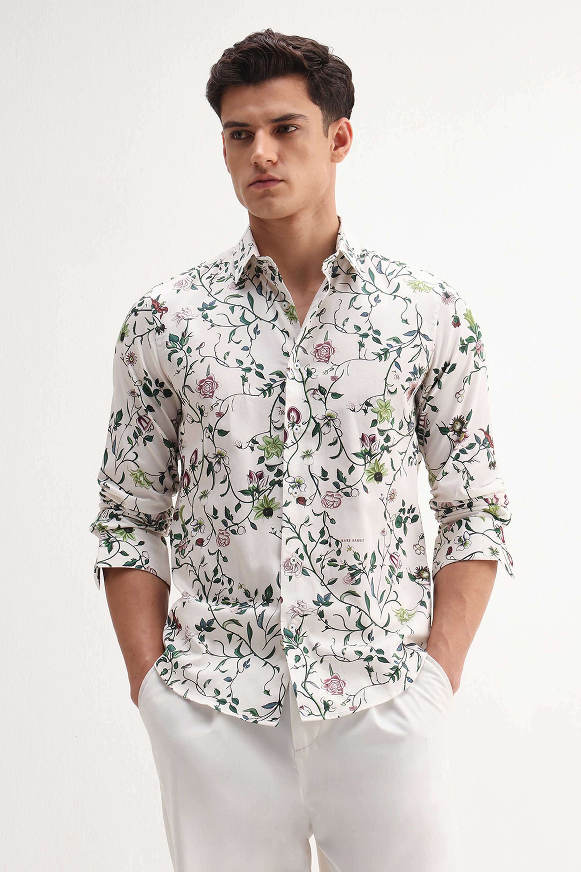 Solid-Cotton-Regular-Fit-Men-s-Casual-Shirt