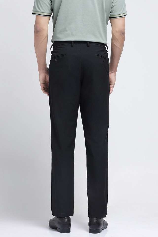 Solid-Polyester-Regular-Fit-Men-s-Casual-Wear-Trousers