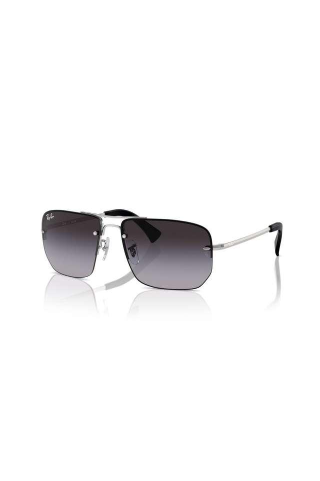 Unisex-Half-Rim-Non-Polarized-Square-Sunglasses