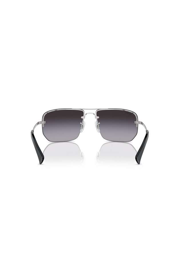 Unisex-Half-Rim-Non-Polarized-Square-Sunglasses