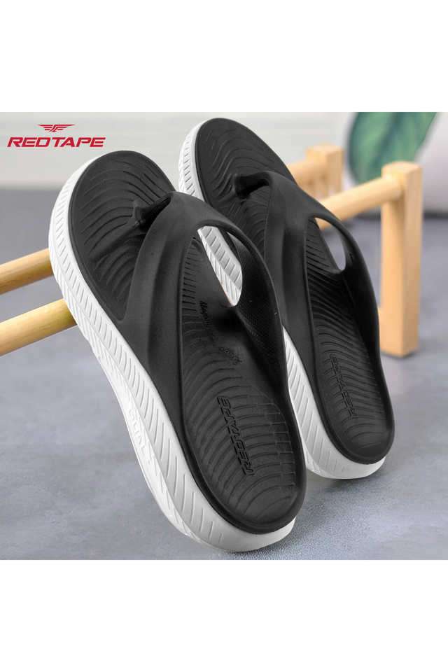 Redtape Mens Slippers Near Me Buy Red Tape Black N White EVA