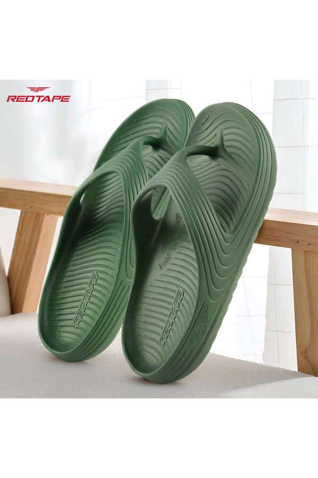 Buy Red Tape Olive EVA Slip-on Men's Comfort Flip-flops Shoppers