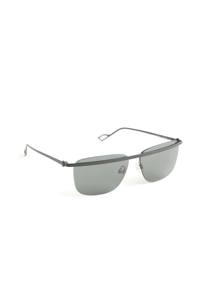 Men-s-Rimless-Non-Polarized-Rectangular-Sunglasses