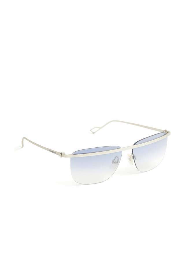 Men-s-Rimless-Non-Polarized-Rectangular-Sunglasses
