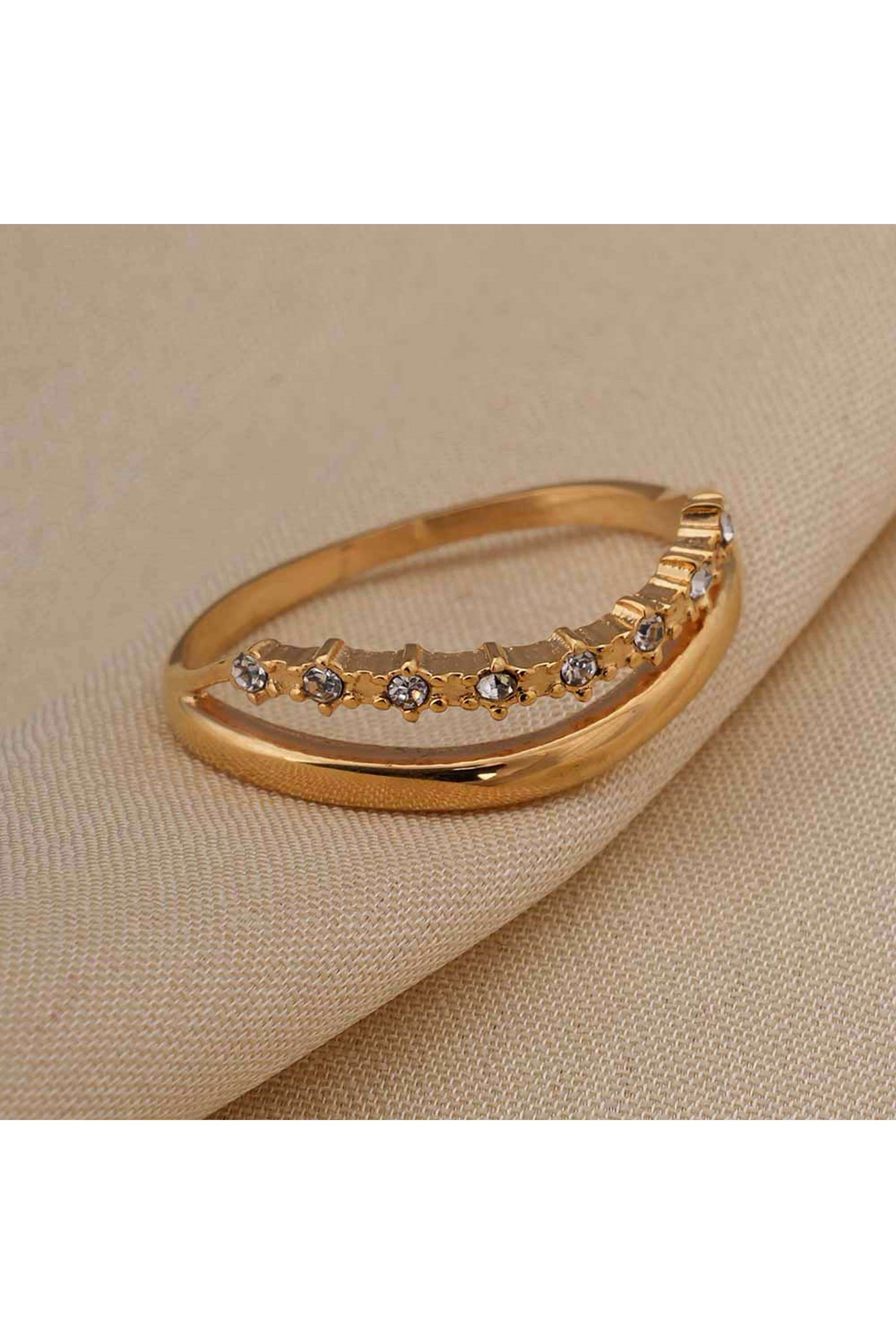 Vintage-Ribbed-Dome-Ring-for-Womens-(Size---8)---Waterproof-&-Anti-Tarnish