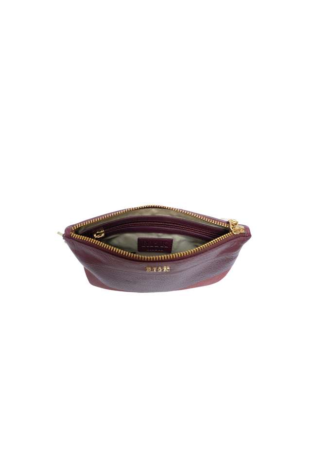 Buy RI2K London Wine Zipper Pure Leather Women's Casual Wear