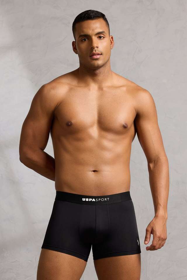 Solid-Nylon-Regular-Fit-Men-s-Trunk
