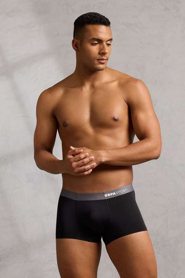 Solid-Nylon-Regular-Fit-Men-s-Trunk