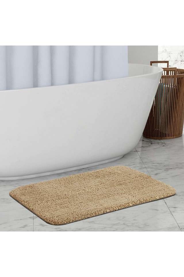 Premium-Anti-Skid-Super-Absorbent-Polyester-Bath-Mat---Camel