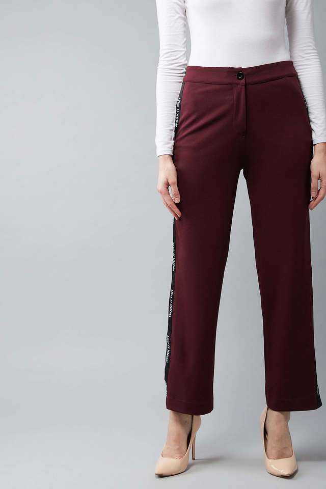 dolce crudo Solid Slim Fit Cotton Women Casual Wear Pants-picture-21