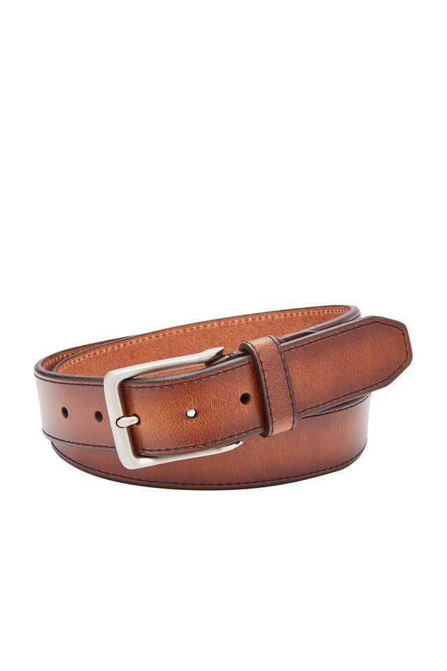 Buckle-Closure-Mens-Leather-Casual-Belt