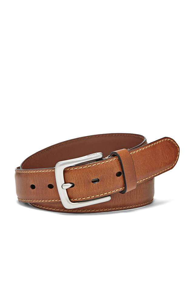 Buckle-Closure-Mens-Leather-Casual-Belt