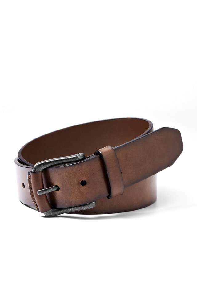 Buckle-Closure-Mens-Leather-Casual-Belt