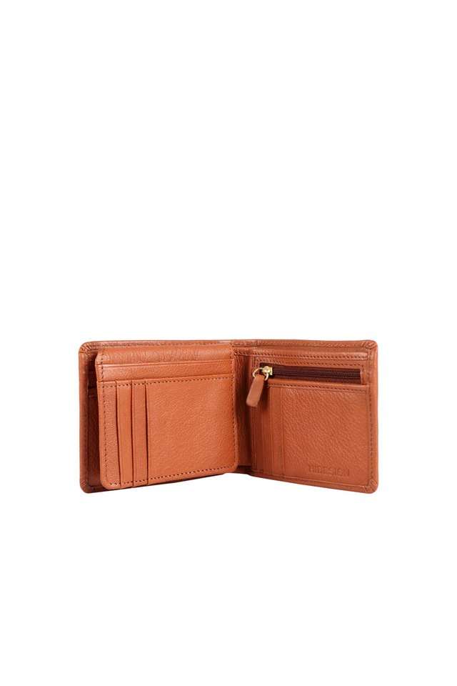 Solid-Leather-Mens-Casual-Bi-Fold-Wallet