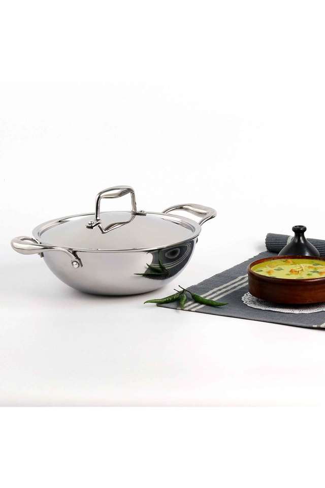 Nigella-Triply-Kadhai-With-Ss-Lid-20-Cm