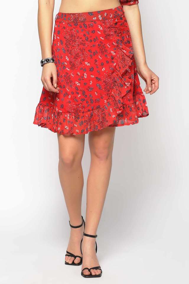 Regular Fit Mini Polyester Women Casual Wear Skirts-image-20