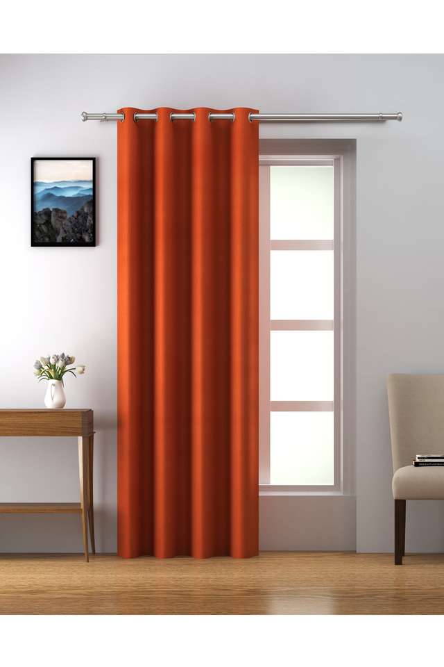 Polyester-Solid-Textured-Long-Door-Curtain