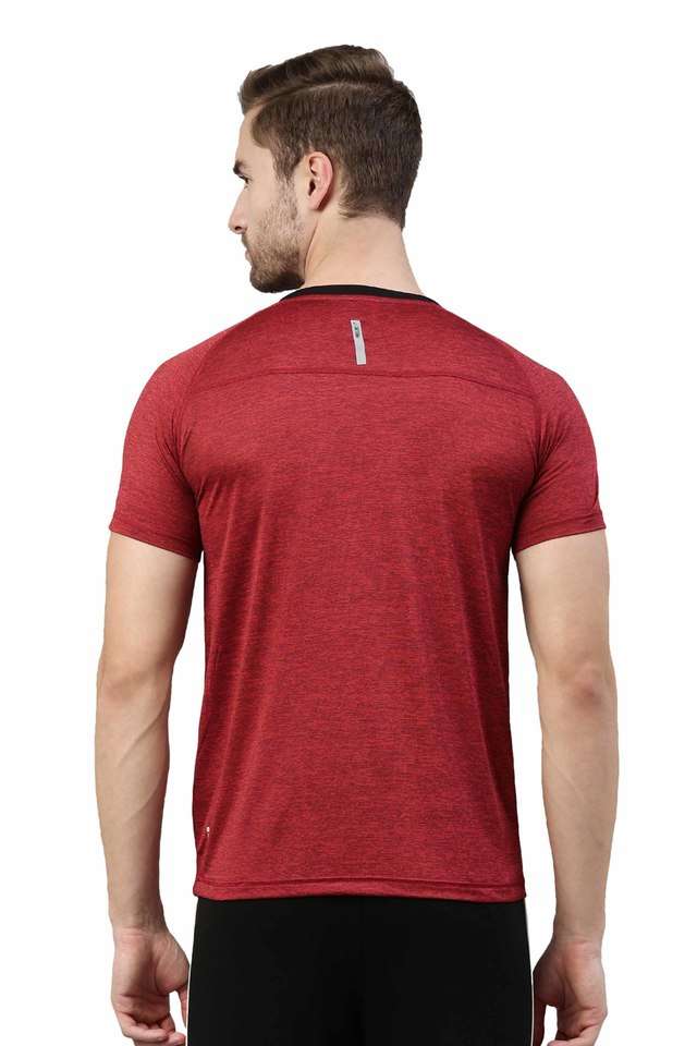 Solid-Polyester-Regular-Fit-Men-s-T-Shirt