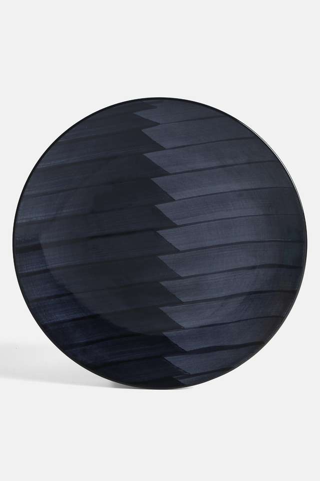 Abstract-Ceramic-Handpaint-Dinner-Plate-Indigo