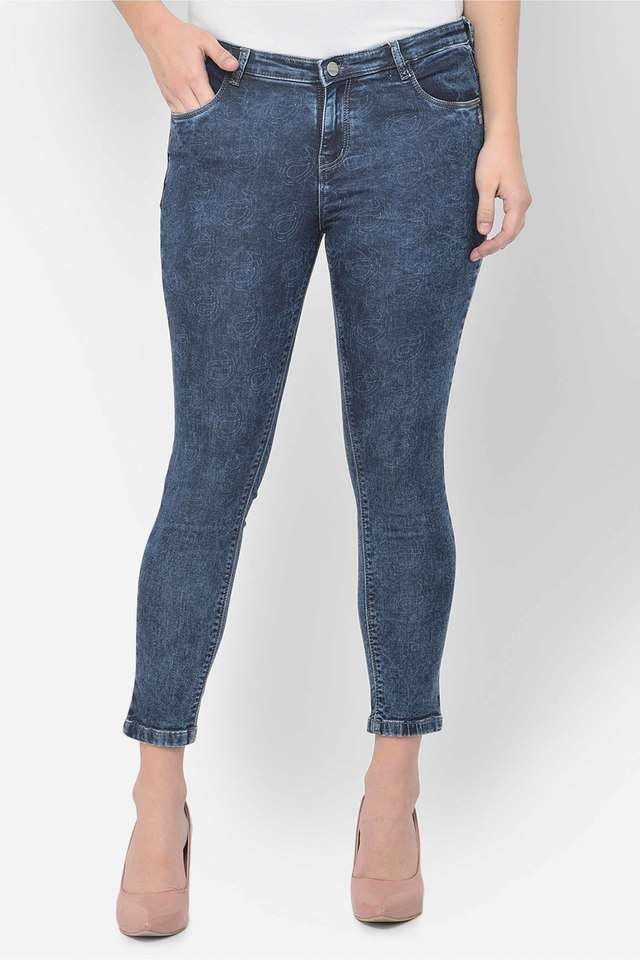 crimsoune club Skinny Crop Length Cotton Blend Women's Jeans-picture-19