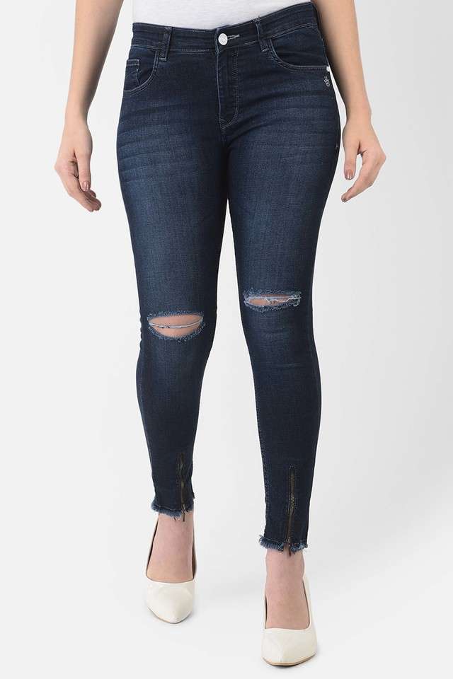 crimsoune club Light Wash Cotton Blend Skinny Fit Women's Jeans-picture-25