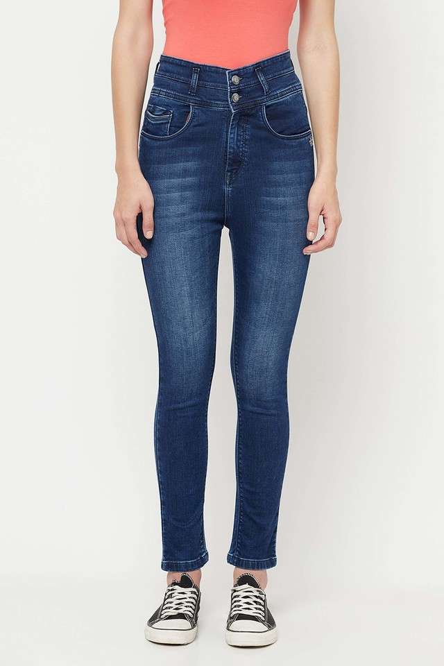 crimsoune club Light Wash Cotton Blend Skinny Fit Women's Jeans-picture-28