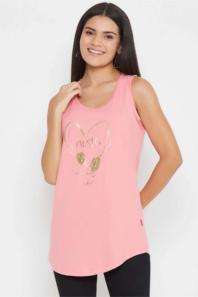 crimsoune club Graphic Print Cotton Blend Round Neck Women Top-picture-37