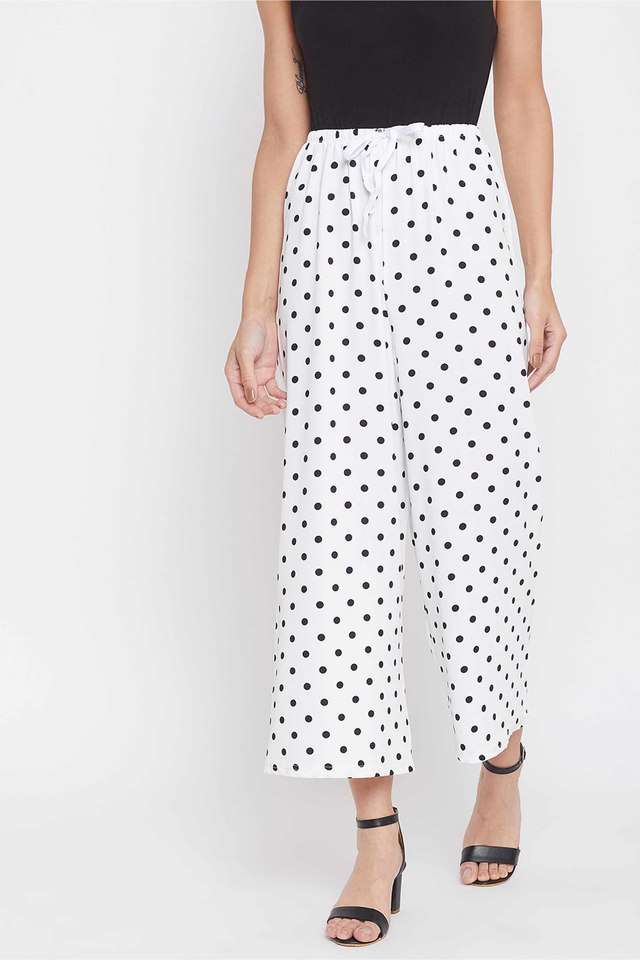 Printed Regular Fit Cotton Women Casual Wear Trouser-image-32