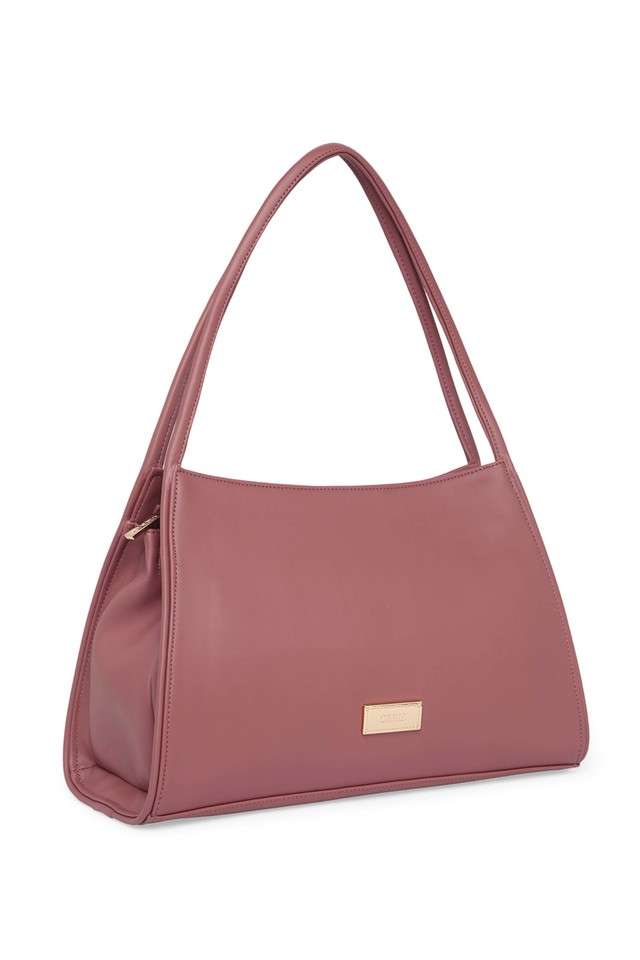 Buy Ceriz Pink Zipper Closure Pu Womens Casual Wear Satchel