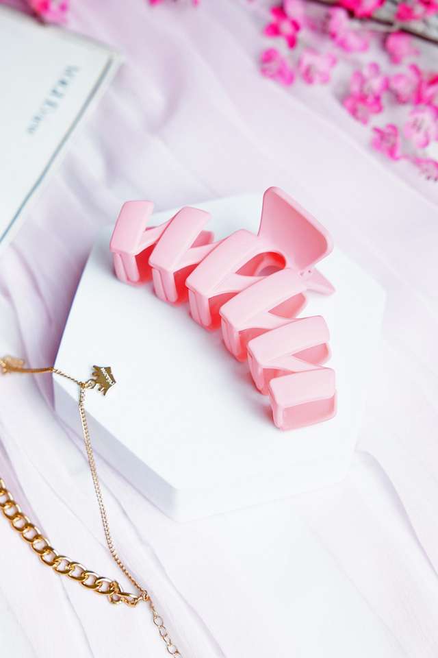 Zigzag-Hair-Clutch---Light-Pink