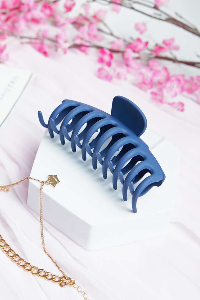 Hair-Clutch---Navy-Blue