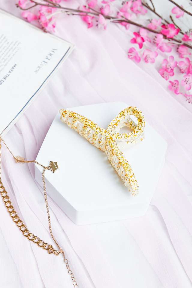 Hair-Clutch -Big-Size---Yellow