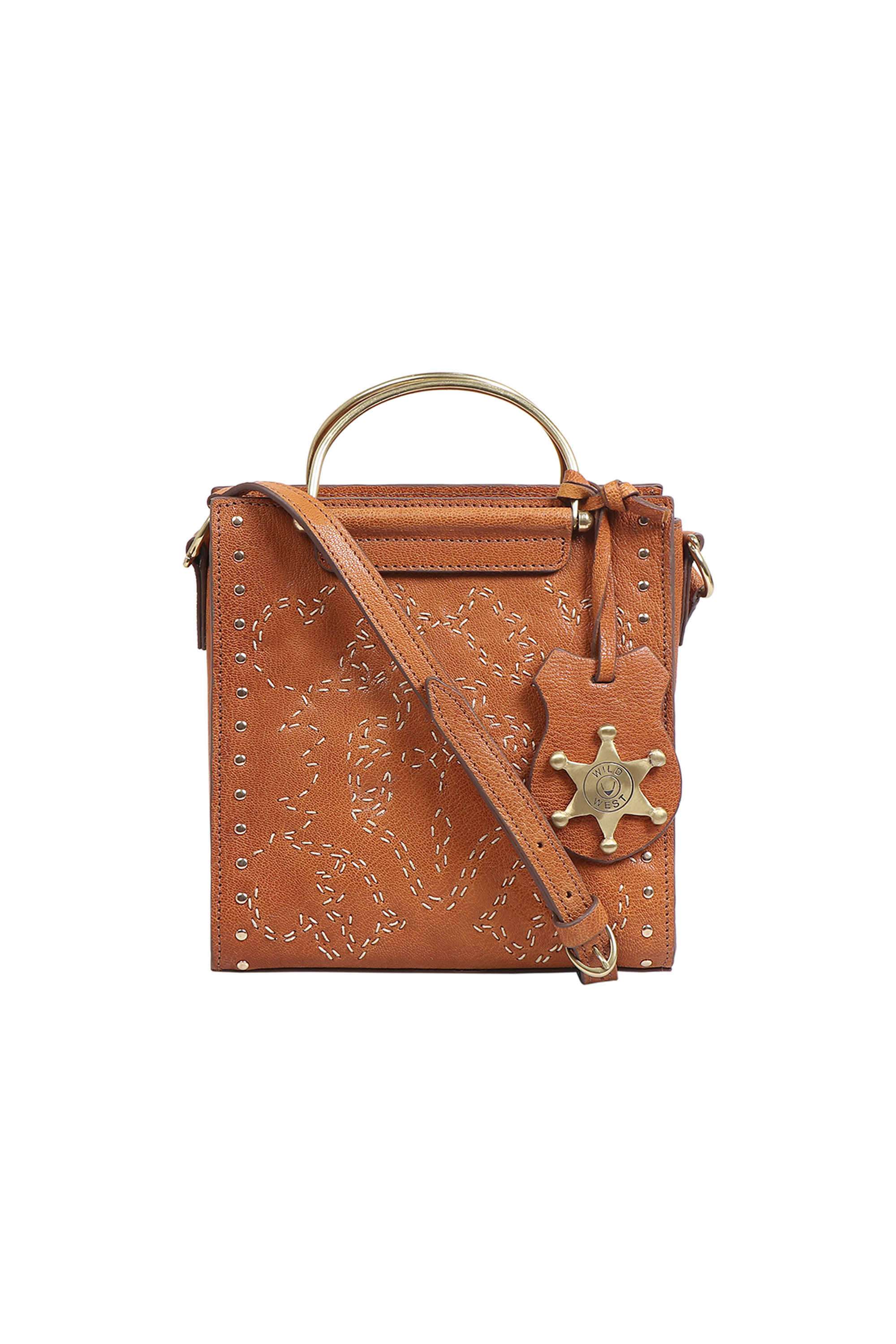Zipper-WILD-WEST-Leather-Women-Casual-Wear-Sling-Bag